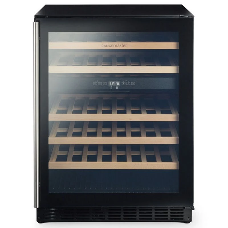 Rangemaster 60CM Dual Zone Wine Cooler - Black - RDZ6046BL/ 1 Rangemaster 60CM Dual Zone Wine Cooler - Black - RDZ6046BL/
