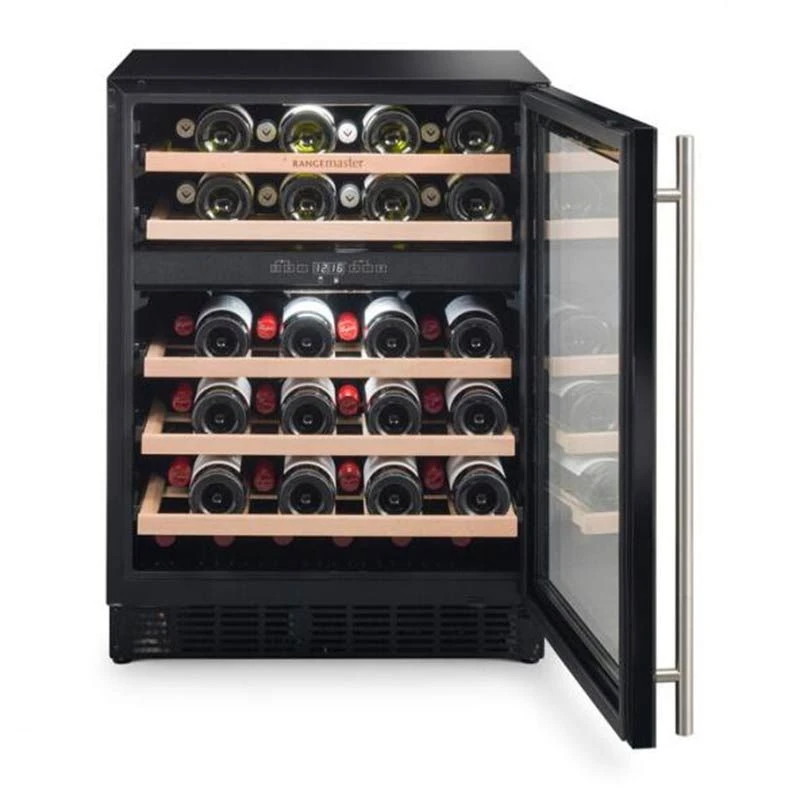 Rangemaster 60CM Dual Zone Wine Cooler - Black - RDZ6046BL/ 3 Rangemaster 60CM Dual Zone Wine Cooler - Black - RDZ6046BL/ - Image 3