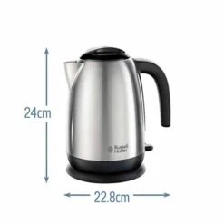 Russell Hobbs Adventure 1.7 Litre Kettle - Stainless Steel - 23910 -Blanco Shop r u russell hobbs adventure 23910 2