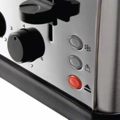 Russell Hobbs Futura 4 Slice Toaster - Stainless Steel - 18790 -Blanco Shop r u russell hobbs futura 18790 2