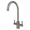 Reginox Genesis Dual Lever Kitchen Tap - Brushed Nickel - GENESIS BN