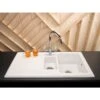 Reginox Regi-Ceramic 1.5 Bowl Kitchen Sink Including Waste - White - RL 301 CW