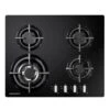 Rangemaster 60cm Gas Hob 4 Burner Black RMB60HPNGFGL/