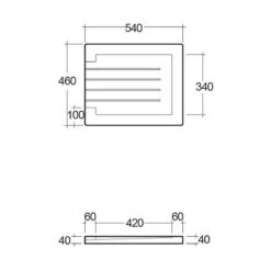 RAK Ceramics Plain Ceramic Sink Drainer - Alpine White - SINKDRPL 5 RAK Ceramics Plain Ceramic Sink Drainer - Alpine White - SINKDRPL -Blanco Shop s i sinkdrpl 2