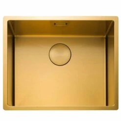 Rangemaster Spectra 1 Bowl Stainless Steel Kitchen Sink - Gold - SPE50GL/ -Blanco Shop spe50gl