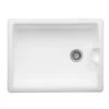 Thomas Denby 1 Bowl Ceramic Belfast Kitchen Sink - White - TBE600