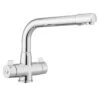 Leisure Aquadrift Dual Lever Kitchen Mixer Tap - Chrome - TDR1CM/