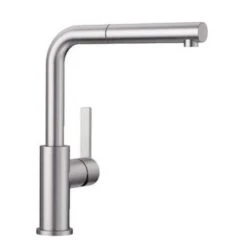 Blanco LANORA-S Single Lever Mixer Tap High Pressure - Brushed Stainless Steel - 523123