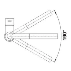 Blanco LANORA-S Single Lever Mixer Tap High Pressure - Brushed Stainless Steel - 523123 8 Blanco LANORA-S Single Lever Mixer Tap High Pressure - Brushed Stainless Steel - 523123 -Blanco Shop tech2 8
