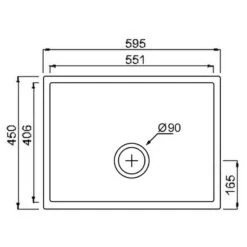 Thomas Denby Legacy 1 Bowl Ceramic Kitchen Sink - White - LEG600 5 Thomas Denby Legacy 1 Bowl Ceramic Kitchen Sink - White - LEG600 -Blanco Shop thomas denby legacy leg600 dimensions