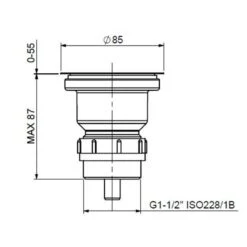 Thomas Denby 60mm Clearwater WRP Basket Strainer Waste - Stainless Steel - WRPC 5 Thomas Denby 60mm Clearwater WRP Basket Strainer Waste - Stainless Steel - WRPC -Blanco Shop thomas denby wrpc dimensions