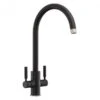 Rangemaster Intense Dual Lever Monobloc Kitchen Tap - Matt Black - TID1MB/