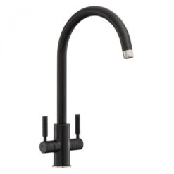 Rangemaster Intense Dual Lever Monobloc Kitchen Tap - Matt Black - TID1MB/