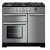 Rangemaster Toledo+ 90 Dual Fuel Range Cooker Stainless Steel & Chrome TOLP90DFFSS/C