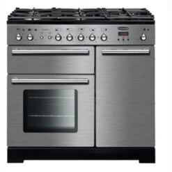Rangemaster Toledo+ 90 Dual Fuel Range Cooker Stainless Steel & Chrome TOLP90DFFSS/C