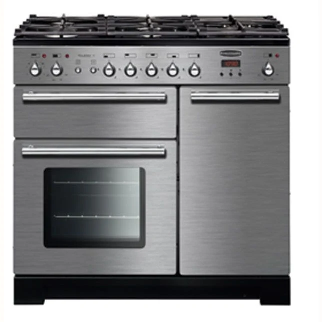 Rangemaster Toledo+ 90 Dual Fuel Range Cooker Stainless Steel & Chrome TOLP90DFFSS/C 1 Rangemaster Toledo+ 90 Dual Fuel Range Cooker Stainless Steel & Chrome TOLP90DFFSS/C