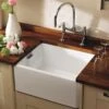 Thomas Denby Vintage 1 Bowl Ceramic Belfast Kitchen Sink - White - VIN600