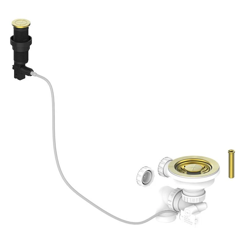 Thomas Denby Presto Automatic Waste Kit (Harmony XL & Compact / Opus XL & Compact) - Artisan Brass - WP10AB 1 Thomas Denby Presto Automatic Waste Kit (Harmony XL & Compact / Opus XL & Compact) - Artisan Brass - WP10AB