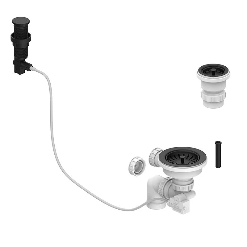 Thomas Denby Presto Automatic Waste Kit (Harmony MB / Lydian Chef & Melody Pro) - Matt Black - WP15MB 1 Thomas Denby Presto Automatic Waste Kit (Harmony MB / Lydian Chef & Melody Pro) - Matt Black - WP15MB