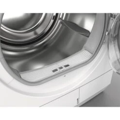 Zanussi ZDC72B4SW Free Standing 7kg Condenser Dryer - White -Blanco Shop zanussi zdc72b4sw filter and inner basin open front side view